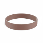 Pulsera de silicona hecha a medida para eventos 100% personalizable color marrón oscuro septima vista