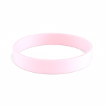 Pulsera de silicona hecha a medida para eventos 100% personalizable color rosa claro septima vista