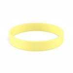 Pulsera de silicona hecha a medida para eventos 100% personalizable color amarillo claro septima vista