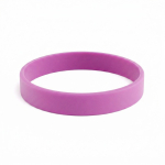 Pulsera de silicona hecha a medida para eventos 100% personalizable color lila septima vista