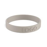 Pulsera de silicona hecha a medida para eventos 100% personalizable color gris topo