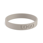 Pulsera de silicona hecha a medida para eventos 100% personalizable color gris topo