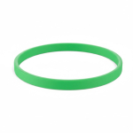 Pulsera fina hecha a medida silicona para eventos 100% personalizable color verde septima vista