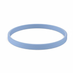 Pulsera fina hecha a medida silicona para eventos 100% personalizable color azul riviera septima vista