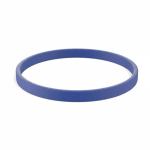 Pulsera fina hecha a medida silicona para eventos 100% personalizable color azul eléctrico septima vista