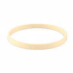 Pulsera fina hecha a medida silicona para eventos 100% personalizable color natural septima vista
