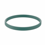 Pulsera fina hecha a medida silicona para eventos 100% personalizable color verde militar septima vista
