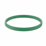 Pulsera fina hecha a medida silicona para eventos 100% personalizable color verde oscuro septima vista