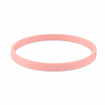 Pulsera fina hecha a medida silicona para eventos 100% personalizable color coral septima vista