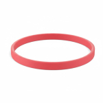 Pulsera fina hecha a medida silicona para eventos 100% personalizable color granate septima vista