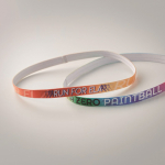 Diadema deportiva hecha a medida hecha de silicona texturizada color blanco