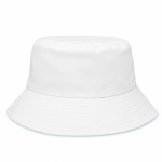 Gorro de poliéster 260 g/m2 reversible hecho a medida en varias tallas color blanco septima vista