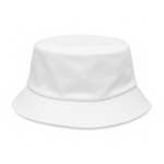 Gorro de poliéster 150 g/m2 reversible hecho a medida en varias tallas color blanco septima vista