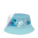 Gorro de poliéster 150 g/m2 reversible hecho a medida en varias tallas color blanco vista de impresión