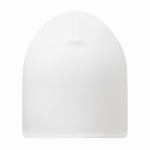 Gorro talla única hecho a medida de poliéster de doble capa color blanco septima vista