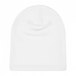 Gorro poliéster talla única hecho a medida doble capa personalizable color blanco septima vista