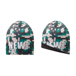 Gorro poliéster talla única hecho a medida doble capa personalizable color blanco