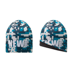 Gorro poliéster talla única hecho a medida doble capa personalizable color blanco