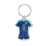 Llavero de hierro hecho a medida en forma de uniforme deportivo color blanco