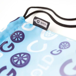 Mochila de cuerdas de RPET hecha a medida en tamaño grande color blanco quinta vista