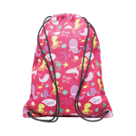 Mochila de cuerdas de poliéster hecha a medida con cuerdas negras color blanco