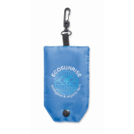 Bolsa plegable hecha a medida para la compra con funda con mosquetón color blanco quinta vista