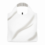 Bolsa plegable para la compra de RPET hecha a medida con funda color blanco septima vista