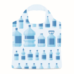 Bolsa plegable para la compra de RPET hecha a medida con funda color blanco septima vista
