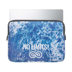 Funda para portátil hecha a medida de neopreno y resistente al agua color blanco quinta vista