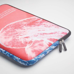 Funda para portátil hecha a medida de neopreno y resistente al agua color blanco quinta vista