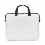 Maletín para portátil de neopreno hecho a medida con doble asa color blanco septima vista