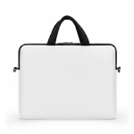 Maletín para portátil hecho a medida cremallera y funda para trolley color blanco septima vista
