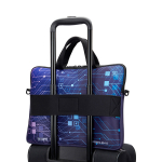 Maletín para portátil hecho a medida cremallera y funda para trolley color blanco quinta vista