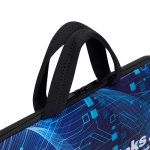 Maletín para portátil hecho a medida cremallera y funda para trolley color blanco quinta vista