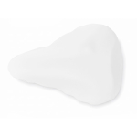 Funda para sillín de bicicleta hecha a medida con banda elástica color blanco