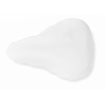 Funda para sillín de bicicleta hecha a medida de poliéster reciclado color blanco septima vista