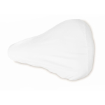 Funda para sillín de bicicleta hecha a medida con borde reflectante color blanco septima vista