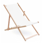 Tumbona de madera hecha a medida con funda extraíble hecha en UE color blanco