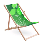 Tumbona de madera hecha a medida con funda extraíble hecha en UE color blanco
