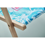 Tumbona de madera hecha a medida con reposabrazos hecha en UE color blanco quinta vista