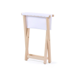 Taburete plegable de madera para patio hecho a medida hecho en UE color blanco quinta vista