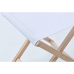 Taburete plegable de madera para patio hecho a medida hecho en UE color blanco quinta vista