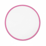 Frisbee plegable con borde a color hecho a medida 100% personalizable color rosa fluorescente septima vista