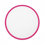 Frisbee plegable con borde a color hecho a medida 100% personalizable color fucsia septima vista