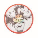 Frisbee plegable con borde a color hecho a medida 100% personalizable color granate