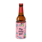 Funda de neopreno aislante hecha a medida para latas de 33 ml color blanco