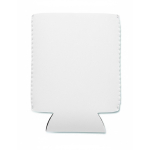 Funda enfriadora neopreno aislante hecha a medida para latas de 33 ml color blanco septima vista
