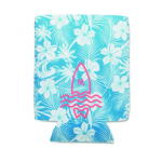 Funda enfriadora neopreno aislante hecha a medida para latas de 33 ml color blanco