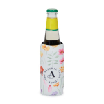 Funda enfriadora neopreno aislante hecha a medida para latas de 33 ml color blanco