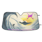 Parasol de coche custom made con 2 ventosas transparentes color blanco